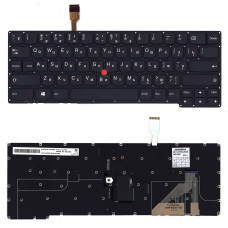Клавиатура для Lenovo Thinkpad Yoga X1 2nd 3rd Gen черная с подсветкой
