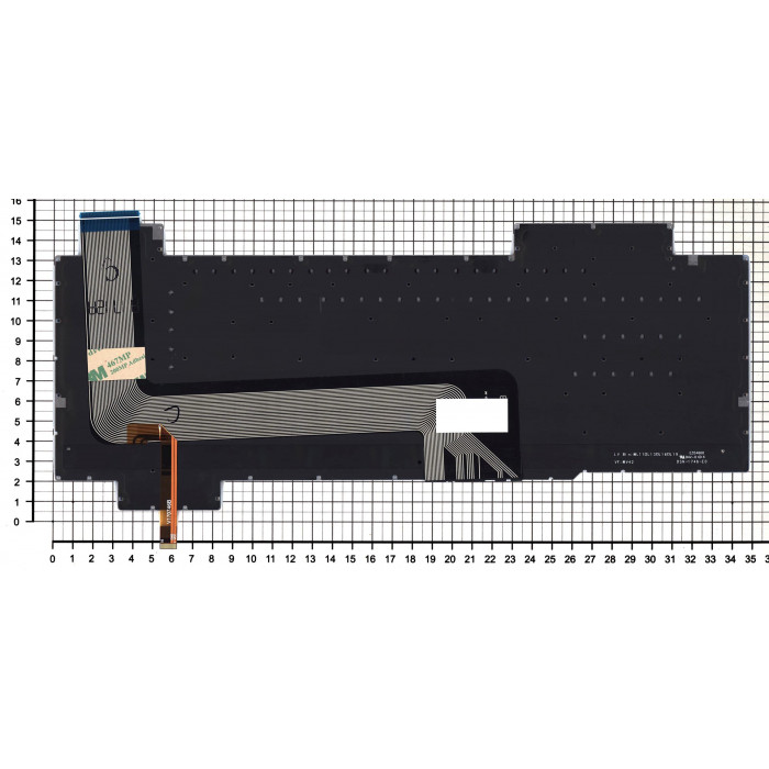 Клавиатура для Asus FX503 черная с красной подсветкой