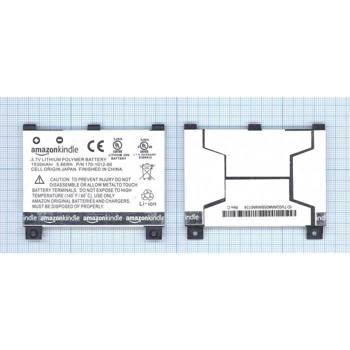 Аккумуляторная батарея 170-1012-00 для Amazon Kindle 2 3G, Kindle DX 3,7v 1530mAh