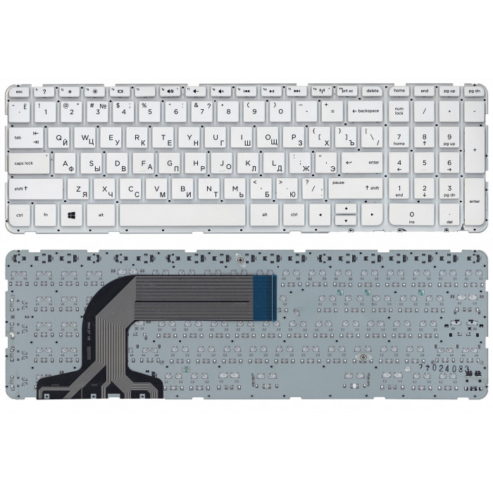 Клавиатура для HP Pavilion 17 17-E белая без рамки