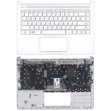 Клавиатура для HP 14S-DQ 14S-FQ топкейс белый