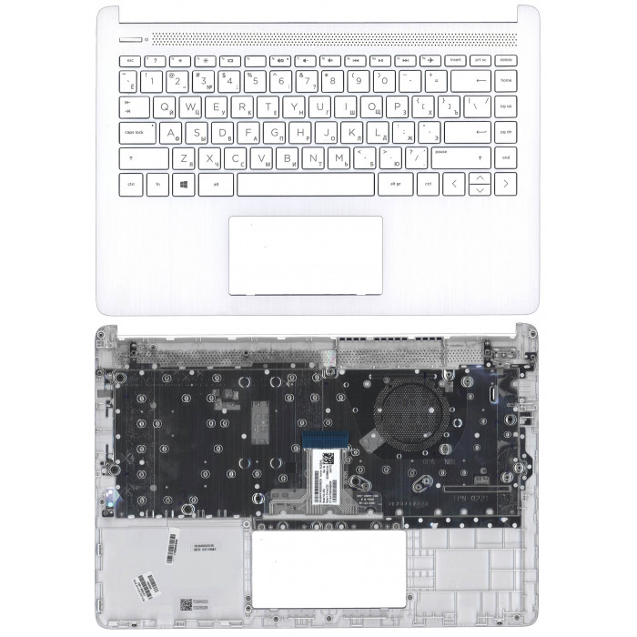 Клавиатура для HP 14S-DQ 14S-FQ топкейс белый