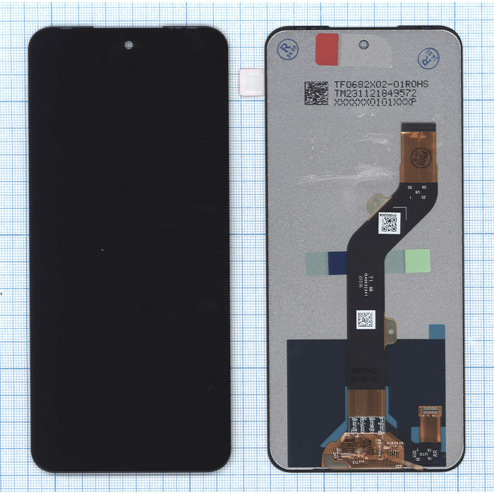 Дисплей для Infinix Hot 12 Play (X6816D) в сборе с тачскрином черный