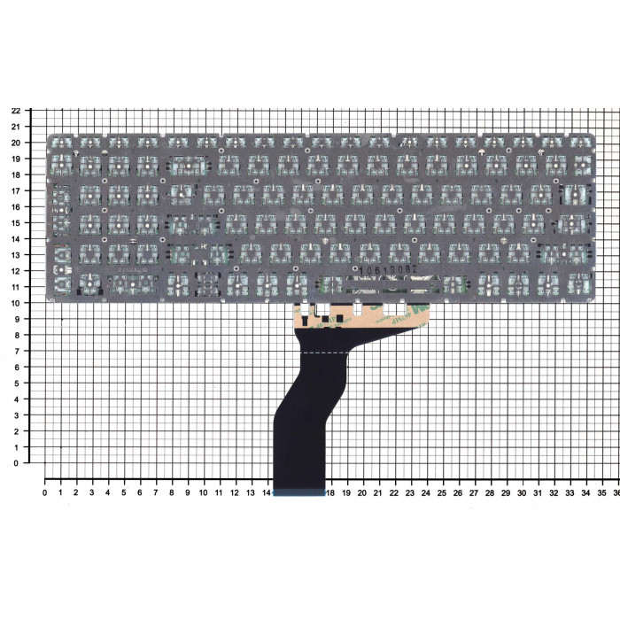 Клавиатура для HP 15-BW 250 G6 черная с зеленой подсветкой