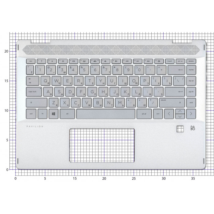 Клавиатура для HP Pavilion 14-DH топкейс