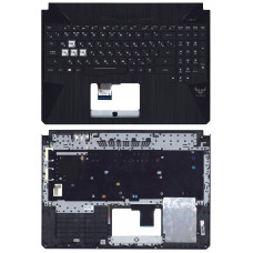 Клавиатура для Asus FX505 черная топ-панель с подсвтекой