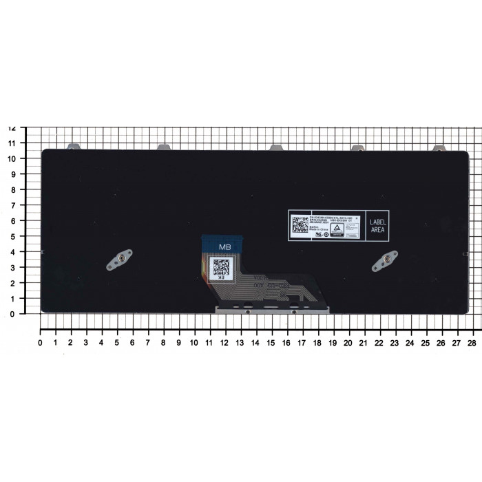 Клавиатура для ноутбука Dell Vostro 5301 черная с подсветкой