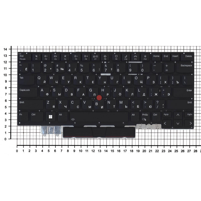 Клавиатура для ноутбука Lenovo ThinkPad X1 Carbon Gen 9 черная