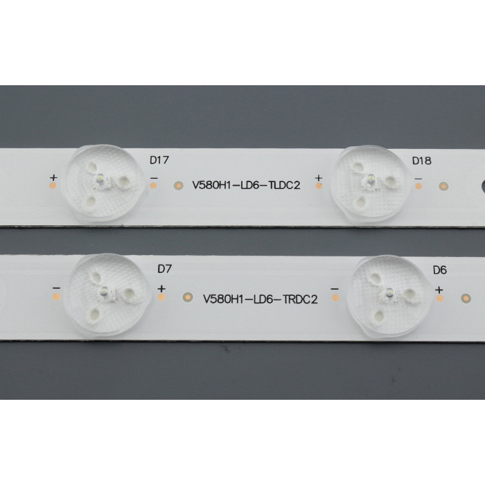 Светодиодная подсветка TV 58" V580H1-LD6-TLDC2 (комплект 10шт)