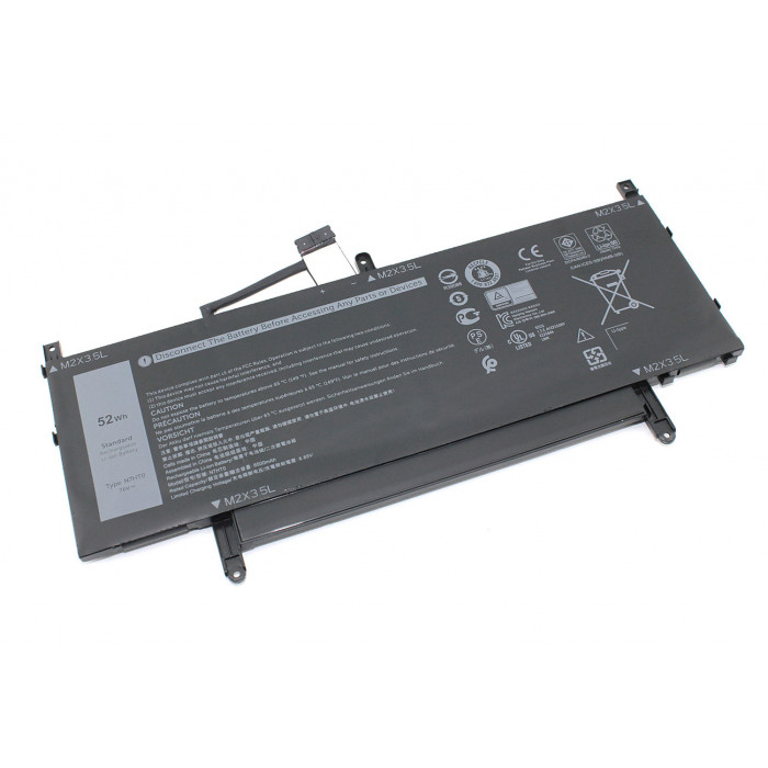 Аккумулятор для Dell Latitude 9510 (N7HT0) 7.6V 52Wh/6500mAh