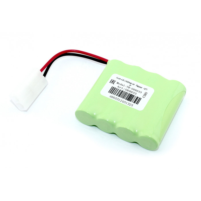Аккумулятор Ni-Mh 4.8V 2400 mAh AA Flatpack разъем KET-2P