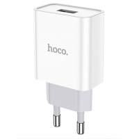 Блок питания (сетевой адаптер) HOCO C81A Asombroso single 1xUSB, 2.1A, 10W, белый