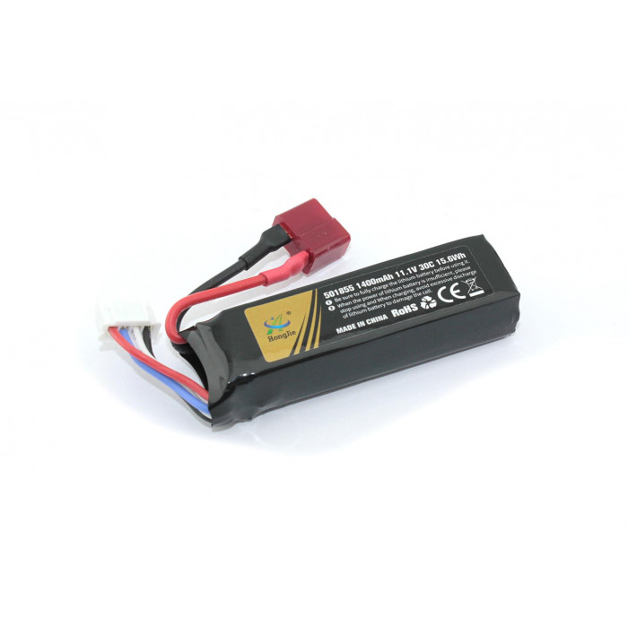Аккумулятор Li-Pol 11.1V 401855 1400mAh разъем T-plug