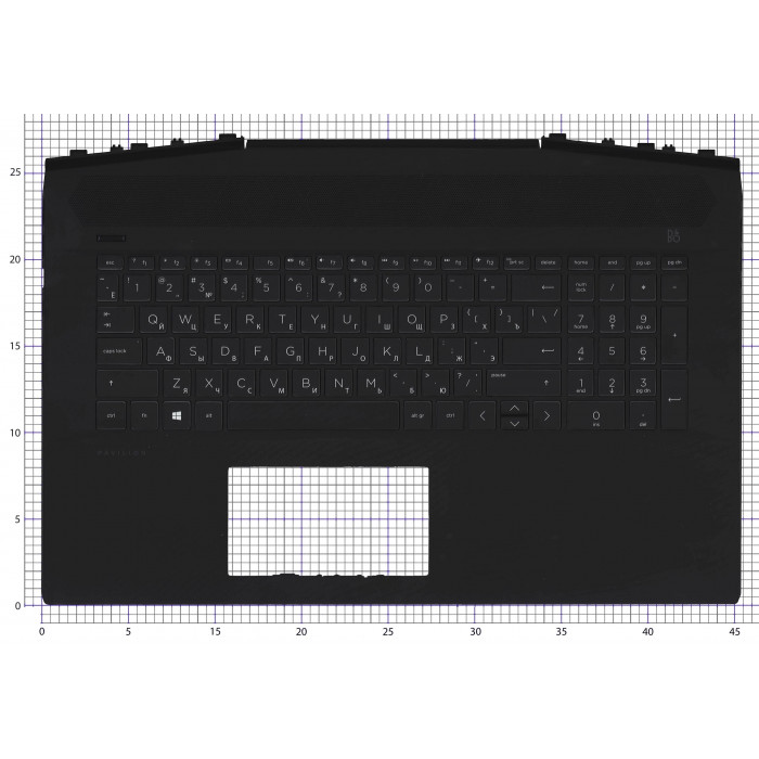 топкейс для HP Pavilion Gaming 17-CD без подсветки
