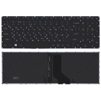Клавиатура для ноутбука Acer Aspire 7 A717-72 черная с подсветкой