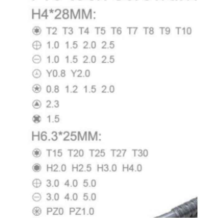 Отвёртка с набором бит Jakemy JM-8174