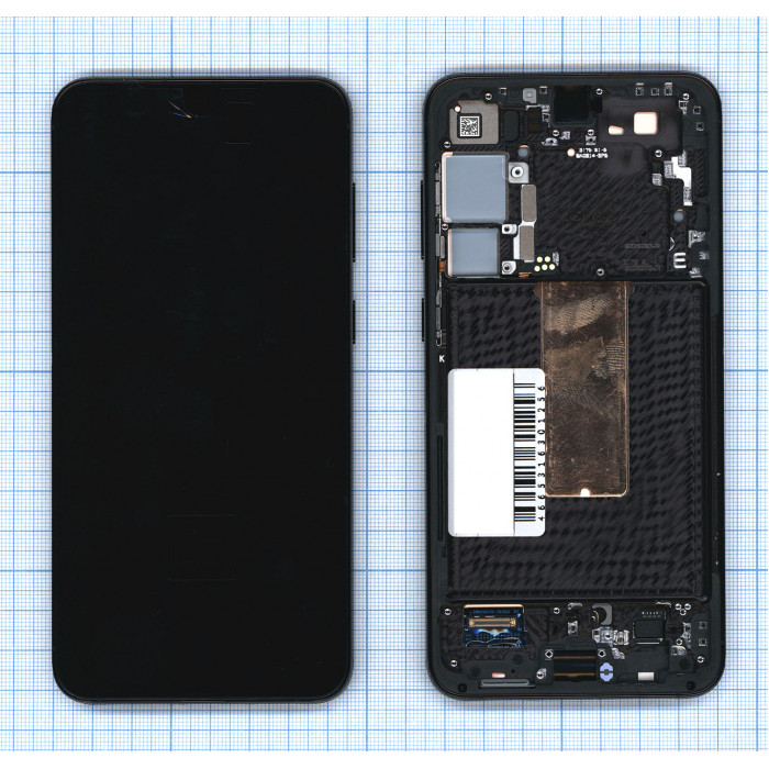 Дисплей для Samsung Galaxy S23 Plus 2023 S916B в сборе с тачскрином ServicePack черный GH82-30476A