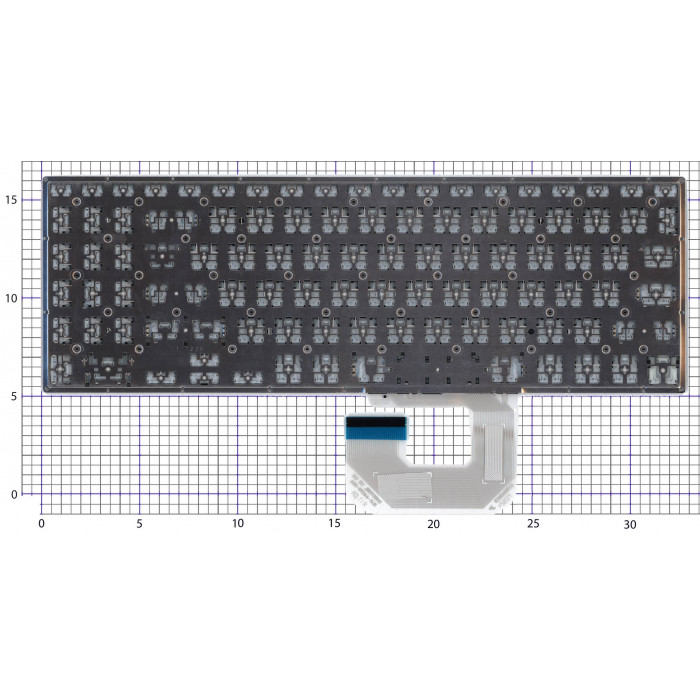 Клавиатура для ноутбука Asus UX561UA Q505UA черная без рамки, без подсветки