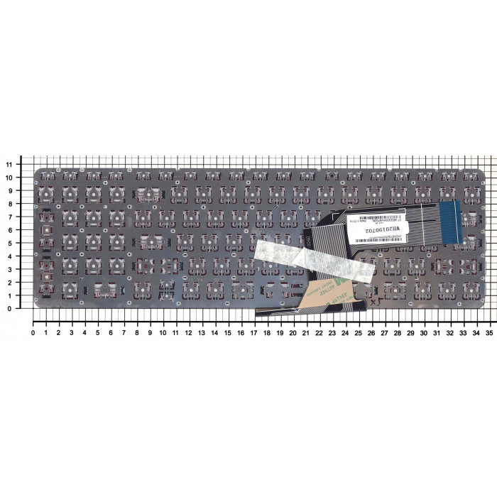 Клавиатура для HP Pavilion 15-P 17-F черная с красной подсветкой