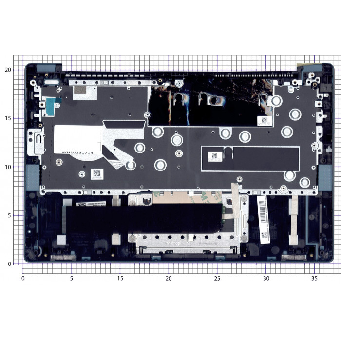 Клавиатура для ноутбука Lenovo Ideapad 5-14IIL05 топкейс Type-C синий