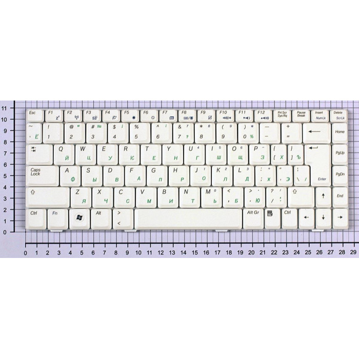 Клавиатура для Asus W5 W6 W7 белая