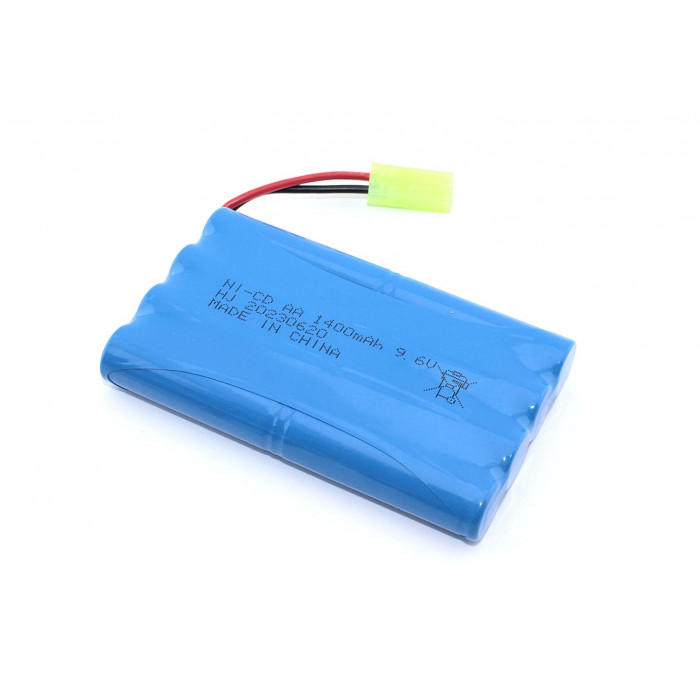 Аккумулятор Ni-Cd 9,6V 1400mAh AA Flatpack разъем Tamiya