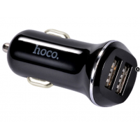 Автомобильная зарядка HOCO Z1 2xUSB, 2.1A, 11W, черный