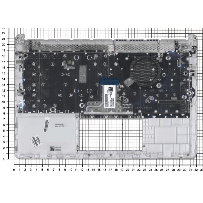 Клавиатура для HP 14S-DQ 14S-FQ топкейс белый