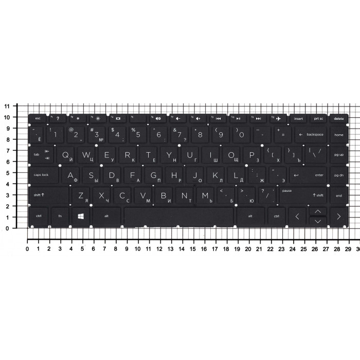 Клавиатура для HP Pavilion x360 14-cd0000 черная