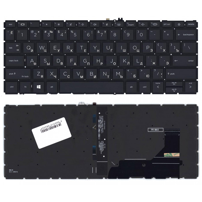 Клавиатура для HP Elitebook 830 735 G7 черная