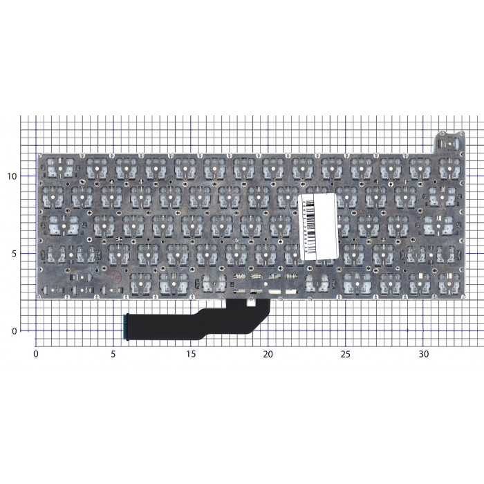 Клавиатура для ноутбука Apple MacBook Pro 13 Retina A2251 Mid 2020 плоский Enter