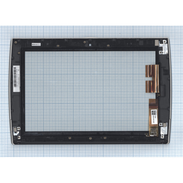 Сенсорное стекло (тачскрин) для Asus Eee Pad Slider SL101 черное с рамкой