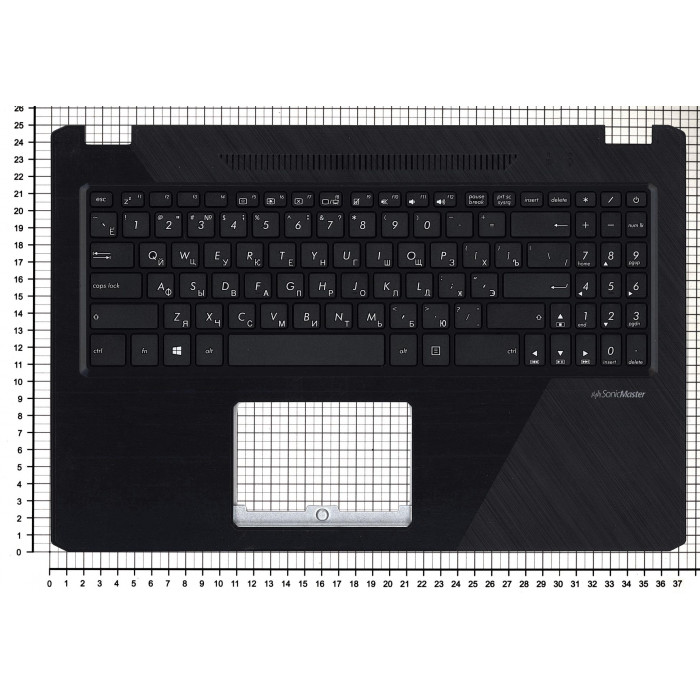 Клавиатура для Asus FX570 топ-панель черная