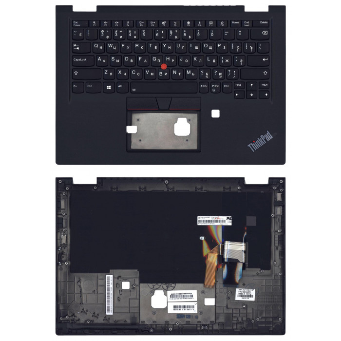 Клавиатура для Lenovo ThinkPad X390 Yoga топкейс v.2
