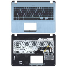 Клавиатура для Asus X507 X507U топкейс голубой