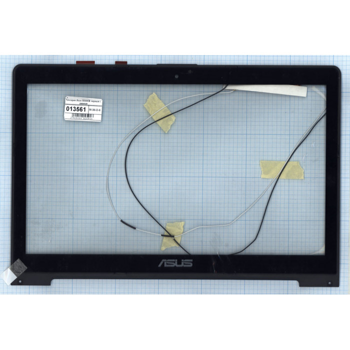 Сенсорное стекло (тачскрин) для Asus VivoBook S550CB 5345S FPC-1 черное с рамкой