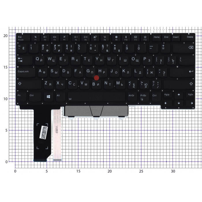 Клавиатура для ноутбука Lenovo IBM Thinkpad E14 черная