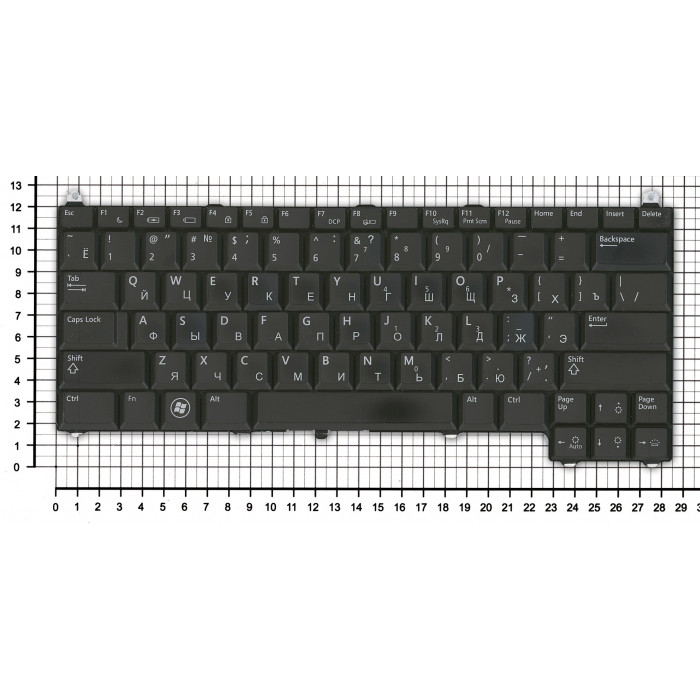 Клавиатура для Dell Latitude E4200 черная с подсветкой