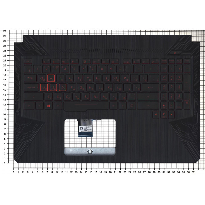 Клавиатура для Asus TUF Gaming FX504 топкейс