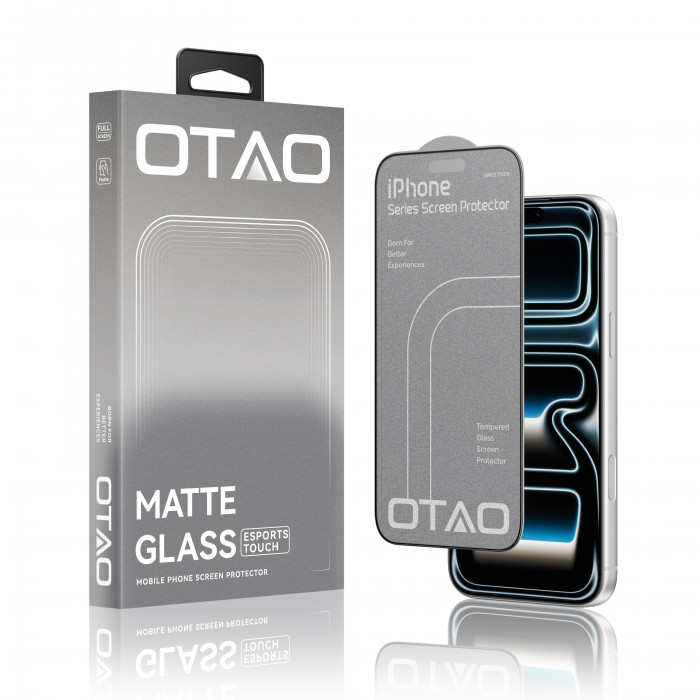 Защитное стекло OTAO Matte для Apple iPhone 17 Pro (матовое)