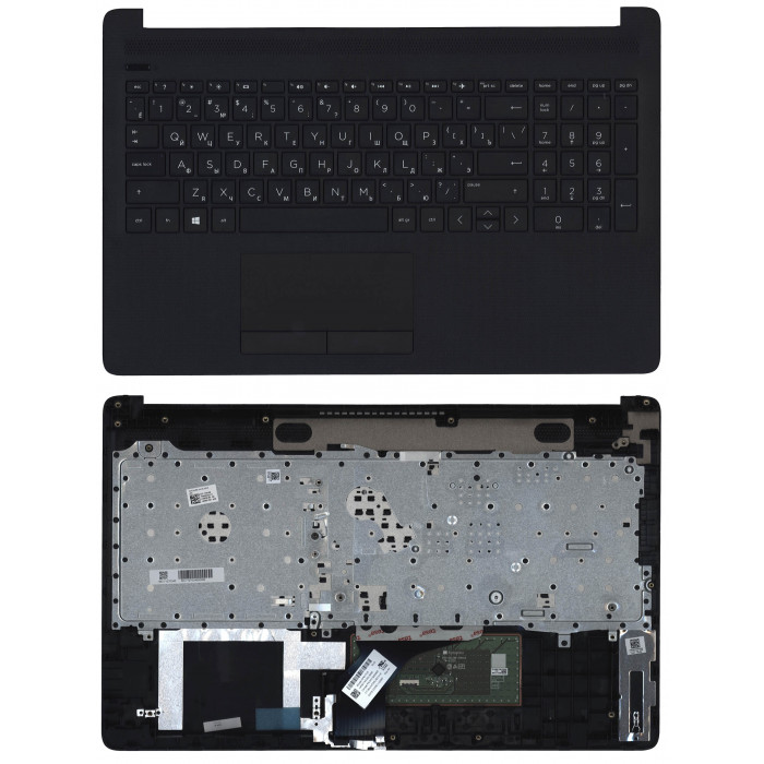 Клавиатура для HP 15-DB 15-DA черный топкейс