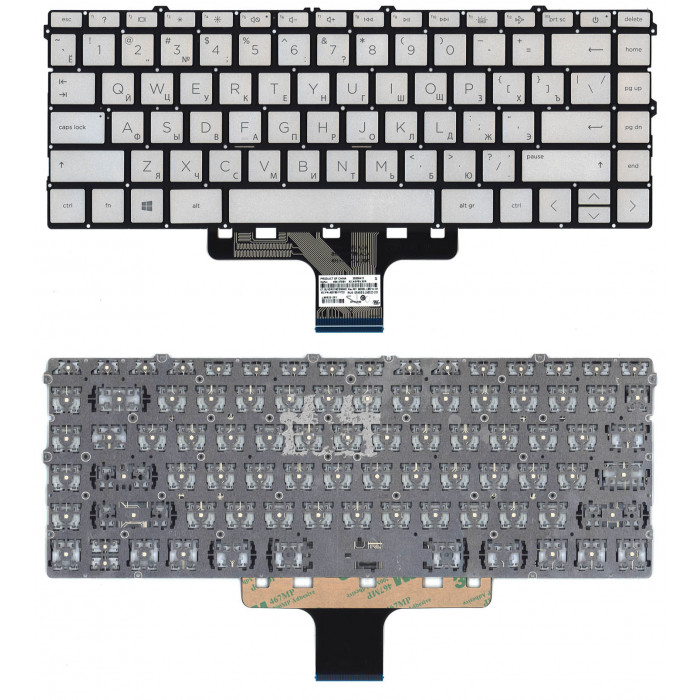 Клавиатура для ноутбука HP Pavilion 14-DV 14-DW gold