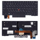 Клавиатура для Lenovo ThinkPad X390 черная с подсветкой