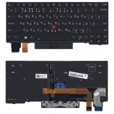 Клавиатура для Lenovo ThinkPad X13 Yoga Gen 1 черная с подсветкой