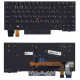 Клавиатура для Lenovo ThinkPad X13 Yoga Gen 1 черная с подсветкой
