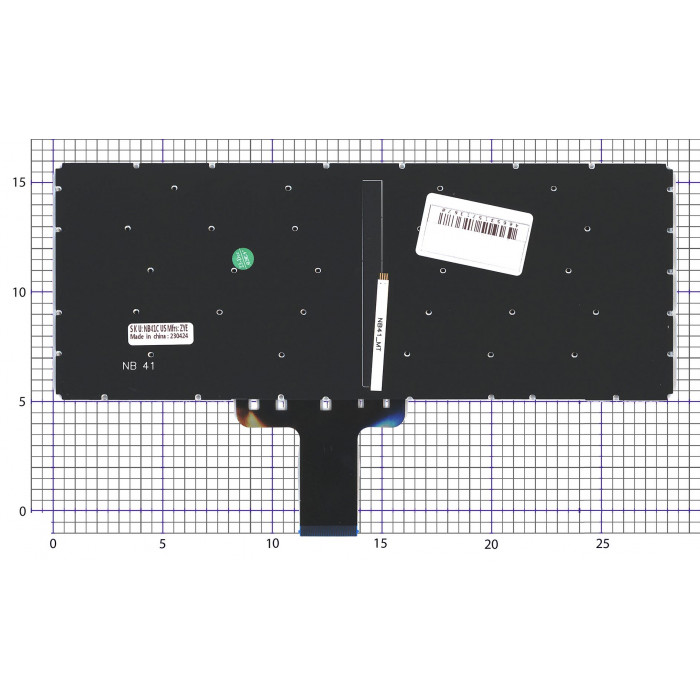 Клавиатура для ноутбука Lenovo Flex 4-1435 4-1470 4-1480 черная с подсветкой