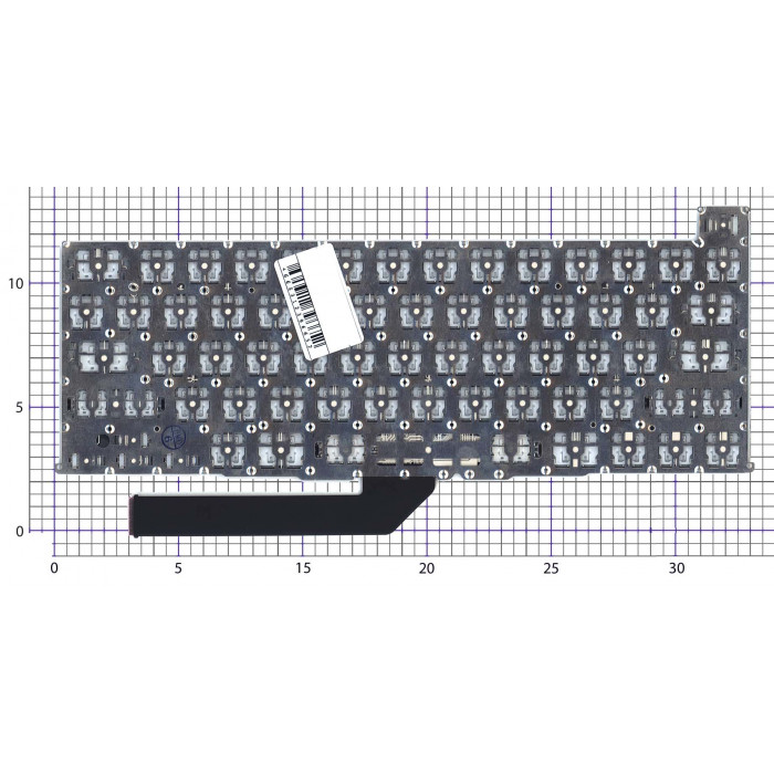 Клавиатура для ноутбука Apple MacBook Pro 16 Retina A2141 Late 2019 плоский Enter