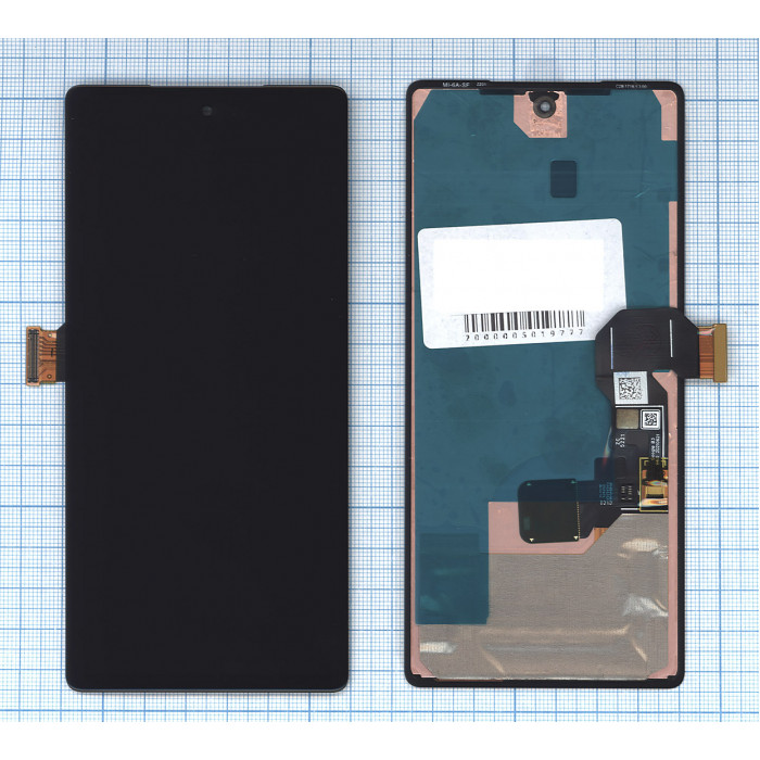 Дисплей (модуль) для Google Pixel 6A в сборе с тачскрином черный