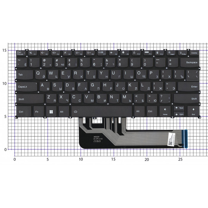 Клавиатура для ноутбука Lenovo Yoga 6 13ABR8 черная