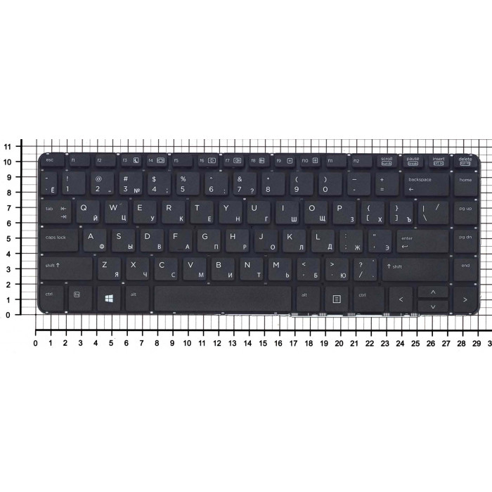 Клавиатура для HP ProBook 430 G2 440 G2 445 G2 черная без рамки